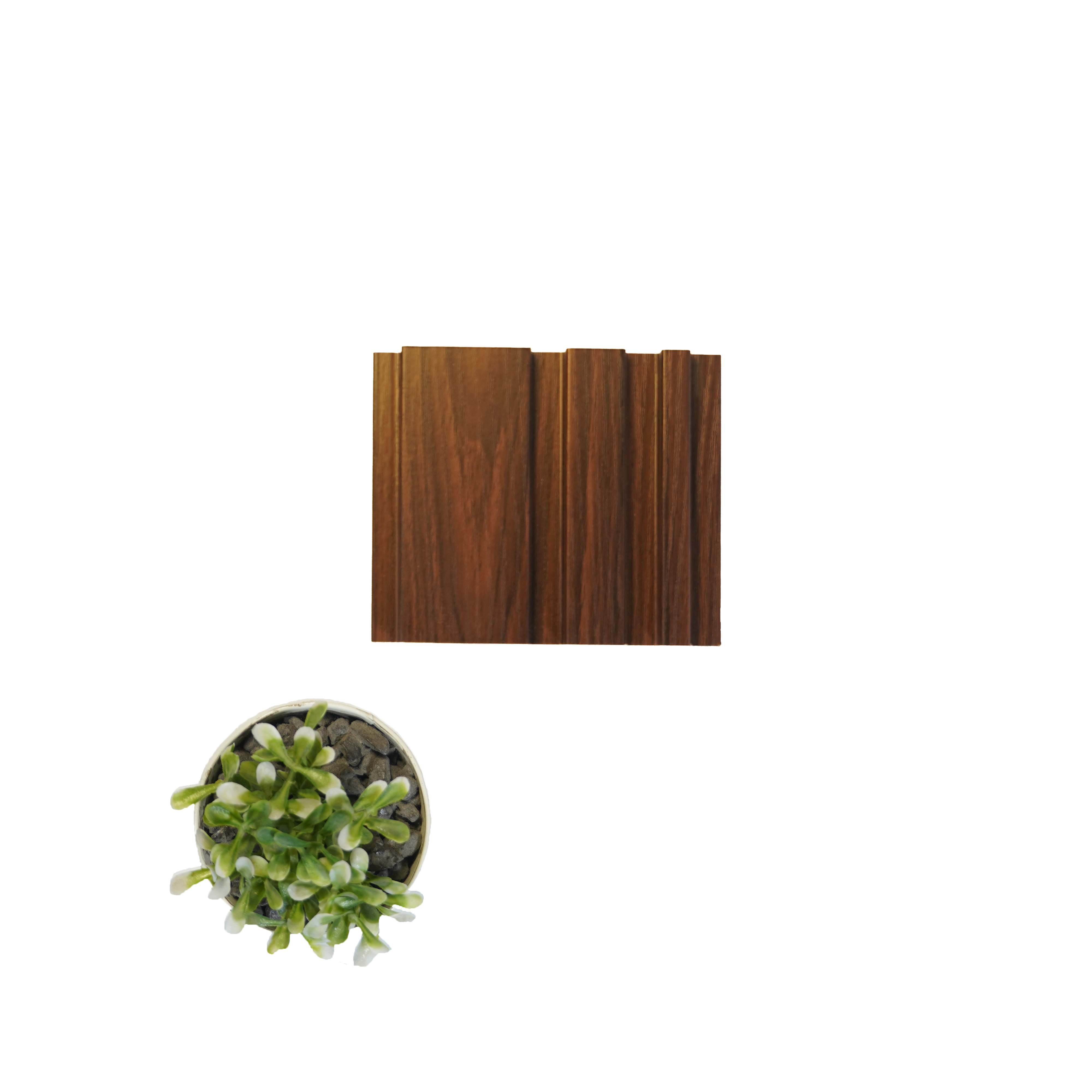 Dark Brown Plain Colour Louver PN 00063 (3993-106) 9 ft x 4.7 inch MDF Panel - 18 mm | Suitable for Feature Wall, TV Unit & Living Room | Width is Subjected to 5% Variation