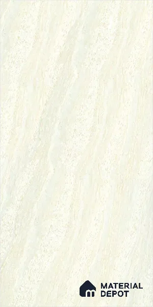 Double Charge Floor & Wall Tile TL 00425 Dualcore Everest White 4 ft x 2 ft Vitrified Glossy Finish - 9 mm | Suitable for Bedroom, Living Room, Office & Bathroom Wall