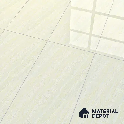 Double Charge Floor & Wall Tile TL 00425 Dualcore Everest White 4 ft x 2 ft Vitrified Glossy Finish - 9 mm | Suitable for Bedroom, Living Room, Office & Bathroom Wall