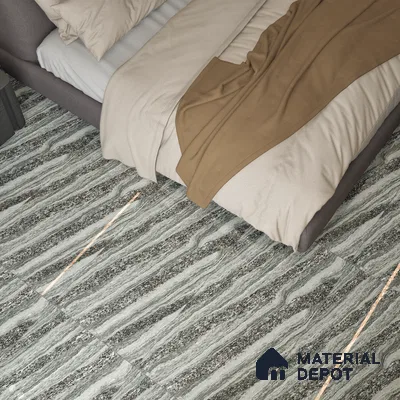 Double Charge Floor & Wall Tile TL 00426 Dualcore Smoke Grey 4 ft x 2 ft Vitrified Glossy Finish - 9 mm | Suitable for Bedroom, Living Room, Office & Bathroom Wall