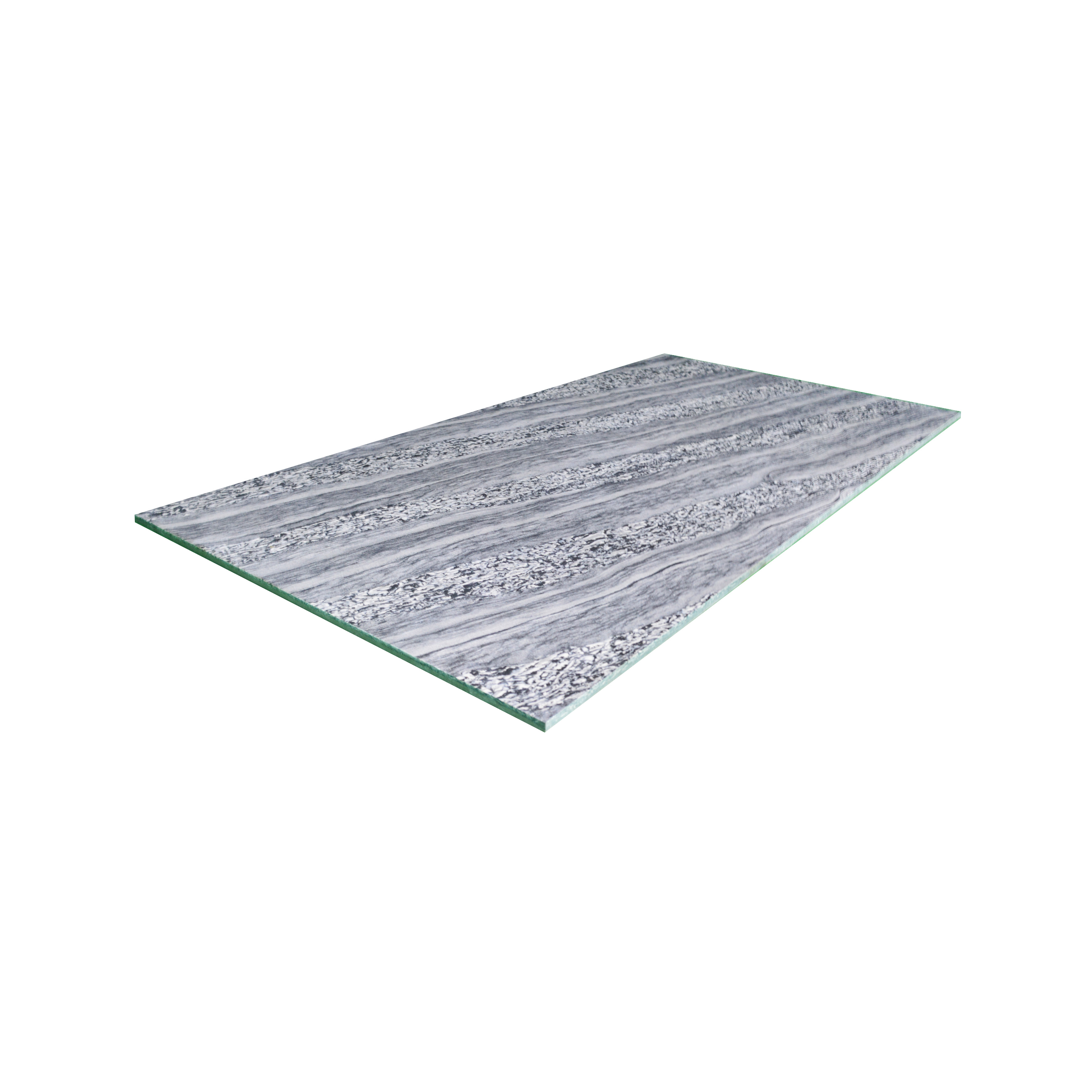 Double Charge Floor & Wall Tile TL 00426 Dualcore Smoke Grey 4 ft x 2 ft Vitrified Glossy Finish - 9 mm | Suitable for Bedroom, Living Room, Office & Bathroom Wall