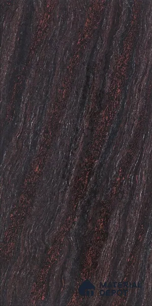Double Charge Floor & Wall Tile TL 00427 Dualcore Jet Black 4 ft x 2 ft Vitrified Glossy Finish - 9 mm | Suitable for Bedroom, Living Room, Office & Bathroom Wall