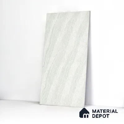 Double Charge Floor & Wall Tile TL 00428 Dualcore Frosty White 4 ft x 2 ft Vitrified Glossy Finish - 9 mm | Suitable for Bedroom, Living Room, Office & Bathroom Wall