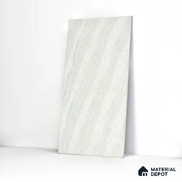 Double Charge Floor & Wall Tile TL 00428 Dualcore Frosty White 4 ft x 2 ft Vitrified Glossy Finish - 9 mm | Suitable for Bedroom, Living Room, Office & Bathroom Wall