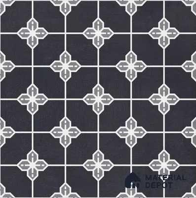 Moroccan Wall & Floor Tile TL 10825 B Midnight Star 1 ft x 1 ft Matt Luster Finish Ceramic Tile - 10 mm | Suitable For Kitchen, Bathroom, Balcony | Please Expect a Slight Variation of Pattern