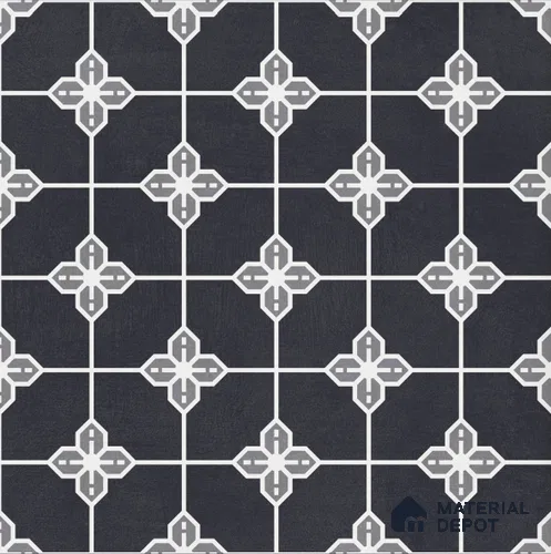Moroccan Wall & Floor Tile TL 10825 B Midnight Star 1 ft x 1 ft Matt Luster Finish Ceramic Tile - 10 mm | Please Expect a Slight Variation of Pattern