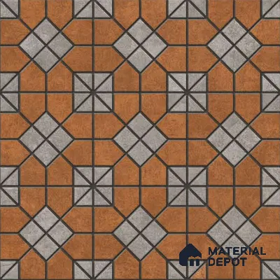 Marbles & Stones Floor Tile TL 10833 B Omega Brown 20 inc x 20 inc Matte Finish Vitrified Heavy Duty Parking Tile - 12 mm  | Pattern Alignment May Vary | 2-3 mm Spacer is Mandatory