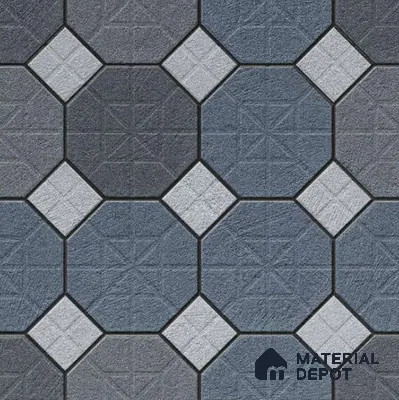 Marbles & Stones Floor Tile TL 10833 C Shadow Grey 20 inc x 20 inc Matte Finish Vitrified Heavy Duty Parking Tile - 12 mm  | Pattern Alignment May Vary | 2-3 mm Spacer is Mandatory