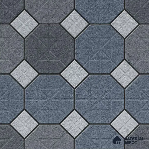 Marbles & Stones Floor Tile TL 10833 C Shadow Grey 20 inc x 20 inc Matte Finish Vitrified Heavy Duty Parking Tile - 12 mm | Pattern Alignment May Vary | 2-3 mm Spacer is Mandatory