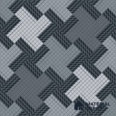 Patterned Floor Tile TL 10832 Night Brick 20 inc x 20 inc Matte Finish Vitrified Heavy Duty Parking Tile - 12 mm  | Pattern Alignment May Vary | 2-3 mm Spacer is Mandatory