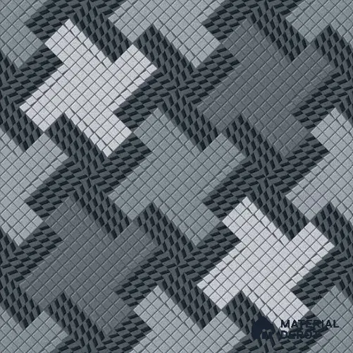 Patterned Floor Tile TL 10832 Night Brick 20 inc x 20 inc Matte Finish Vitrified Heavy Duty Parking Tile - 12 mm  | Pattern Alignment May Vary | 2-3 mm Spacer is Mandatory