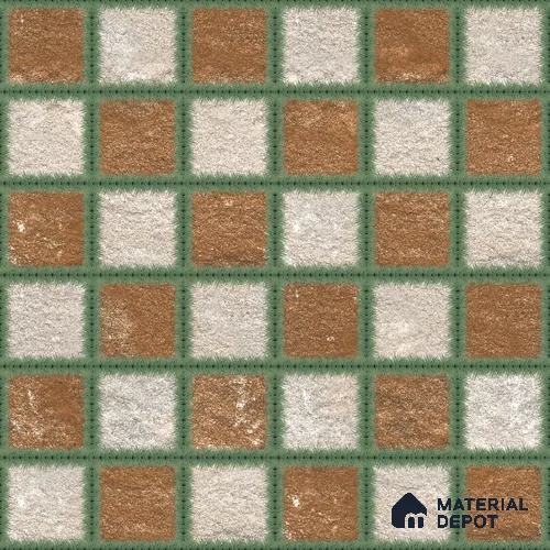 Parking Tile Block Brown 12 x 12 inch Anti Skid Matte Finish Vitrified Floor Tile - 8 mm | TL 01825 | Suitable for Parking, Terrace & Outdoor Areas