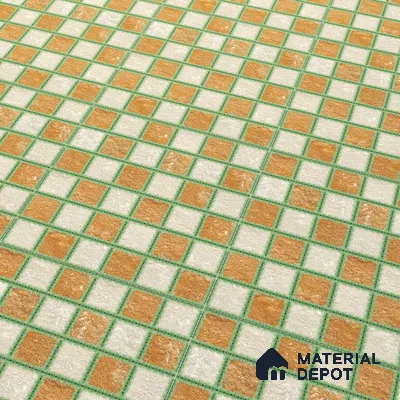 Parking Tile Block Brown 12 x 12 inch Anti Skid Matte Finish Vitrified Floor Tile - 8 mm | TL 01825 | Suitable for Parking, Courtyard, Garden