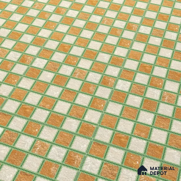 Parking Tile Block Brown 12 x 12 inch Anti Skid Matte Finish Vitrified Floor Tile - 8 mm | TL 01825 | Suitable for Parking, Courtyard, Garden