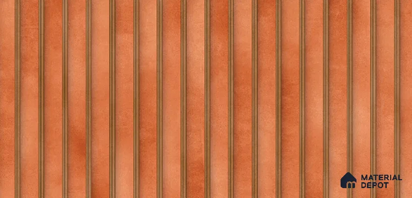 Faux Subway Wall Tile TL 10770 Sepia Brown Highlighter 2 ft x 1 ft Glossy Finish Ceramic Tile - 9 mm | Please Expect a Slight Variation of Pattern