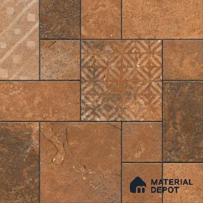 Marbles & Stones Floor Tile TL 10829 Crystal Mocha 20 inc x 20 inc Matte Finish Vitrified Heavy Duty Parking Tile - 12 mm  | Pattern Alignment May Vary | 2-3 mm Spacer is Mandatory