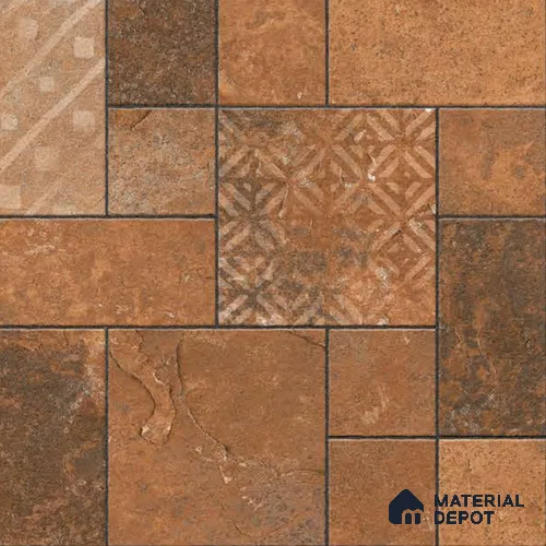 Marbles & Stones Floor Tile TL 10829 Crystal Mocha 20 inc x 20 inc Matte Finish Vitrified Heavy Duty Parking Tile - 12 mm  | Pattern Alignment May Vary | 2-3 mm Spacer is Mandatory