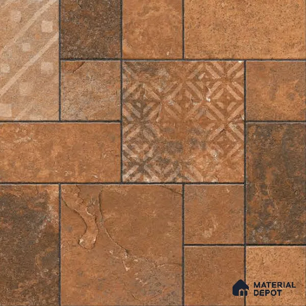 Marbles & Stones Floor Tile TL 10829 Crystal Mocha 20 inc x 20 inc Matte Finish Vitrified Heavy Duty Parking Tile - 12 mm | Pattern Alignment May Vary | 2-3 mm Spacer is Mandatory