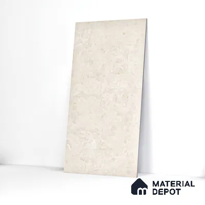 Marble Floor & Wall Tile Chalk Slit Light Glossy Finish TL 02473 | 5 ft x 2.5 ft Vitrified Slab - 9 mm | 4 Random Design | Suitable for Living Room, Bedroom