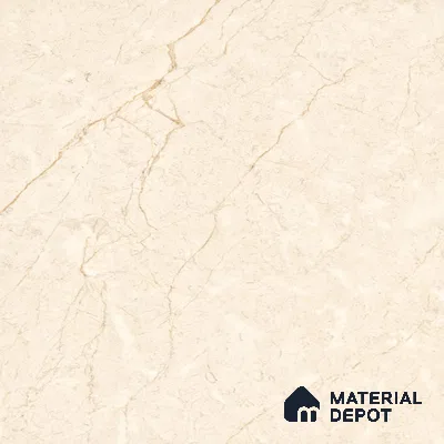 Marble Floor & Wall Tile Chiffon Ivory Glossy Finish TL 00973 | 5 ft x 2.5 ft Vitrified Slab - 9 mm | 4 Random Design | Suitable for Living Room, Bedroom