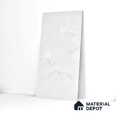 Marble Floor & Wall Tile Cool Onyx Glossy Finish TL 02950 | 5 ft x 2.5 ft Vitrified Slab - 9 mm | 3 Random Design | Suitable for Living Room, Bedroom