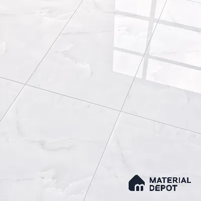 Marble Floor & Wall Tile Cool Onyx Glossy Finish TL 02950 | 5 ft x 2.5 ft Vitrified Slab - 9 mm | 3 Random Design | Suitable for Living Room, Bedroom
