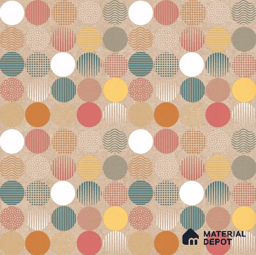 Moroccan Wall & Floor Tile TL 10819 B Silk Cream 1 ft x 1 ft Matt Luster Finish Ceramic Tile - 10 mm | Suitable For Kitchen, Bathroom, Balcony | Please Expect a Slight Variation of Pattern