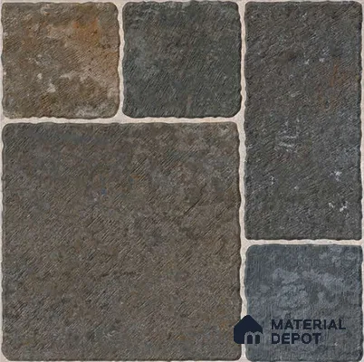 Marbles & Stones Floor Tile TL 10830 B Ebony Cube 20 inc x 20 inc Matte Finish Vitrified Heavy Duty Parking Tile - 12 mm  | Pattern Alignment May Vary | 2-3 mm Spacer is Mandatory