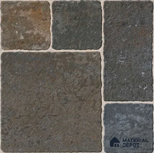 Marbles & Stones Floor Tile TL 10830 B Ebony Cube 20 inc x 20 inc Matte Finish Vitrified Heavy Duty Parking Tile - 12 mm  | Pattern Alignment May Vary | 2-3 mm Spacer is Mandatory