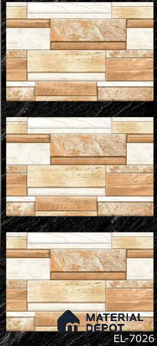 TL 01793 Creamy Marble 18 x 12 inch Glossy Finish Ceramic Wall Tile - 7 mm
