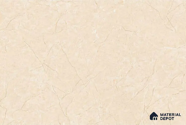 Marble Wall Tile TL 01771 A Dark Carving Crema 18 x 12 inch Glossy Finish Ceramic Tile - 7 mm
