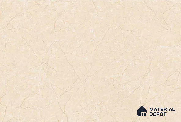TL 01771 D Floor Pastel Cream 12 x 12 inch Matte Finish Ceramic Floor Tile - 7 mm