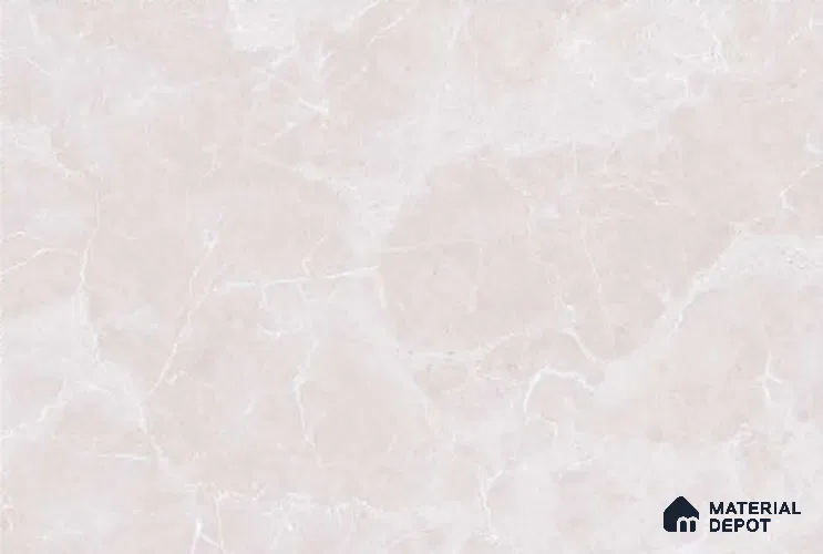 TL 01772 B Light Marshmallow Cream 18 x 12 inch Glossy Finish Ceramic Wall Tile - 7 mm