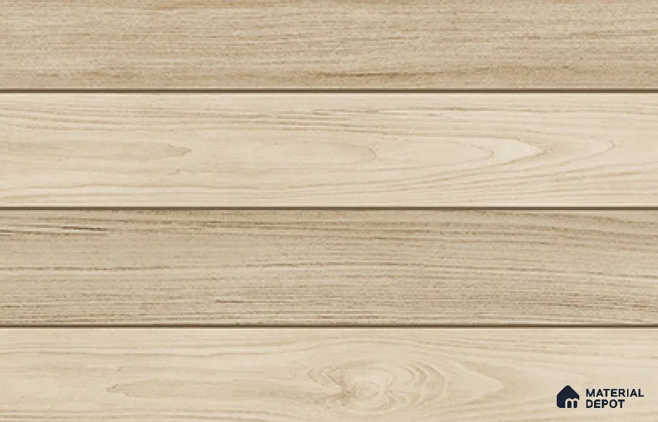 TL 01801 A Dark Woody Cream 18 x 12 inch Glossy Finish Ceramic Wall Tile - 7 mm