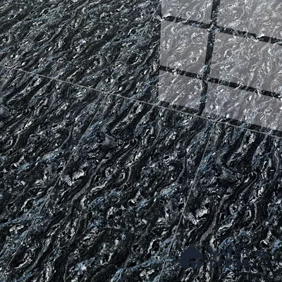 Double Charge Floor & Wall Tile TL 00438 Dualcore Tint Black 4 ft x 2 ft Vitrified Glossy Finish - 9 mm | Suitable for Bedroom, Living Room, Office & Bathroom Wall
