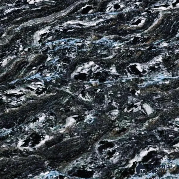 Double Charge Floor & Wall Tile TL 00438 Dualcore Tint Black 4 ft x 2 ft Vitrified Glossy Finish - 9 mm | Suitable for Bedroom, Living Room, Office & Bathroom Wall