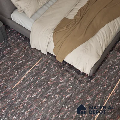 Double Charge Floor & Wall Tile TL 00439 Dualcore Foxy Red 4 ft x 2 ft Vitrified Glossy Finish - 9 mm | Suitable for Bedroom, Living Room, Office & Bathroom Wall