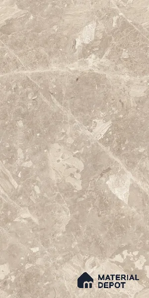 Marble Wall & Floor Tile TL 05136 Marblis Walnut Elegance 4 ft x 2 ft Vitrified Endless Glossy Finish - 9 mm (Random 4) | Suitable for Living Room, Bedroom & Bathroom