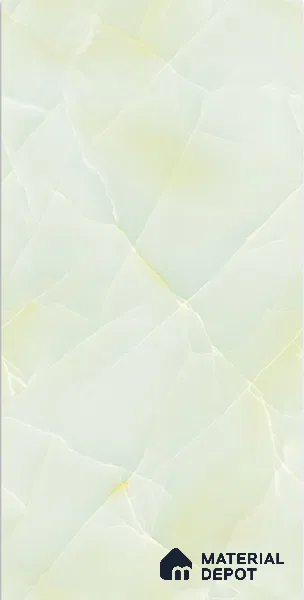Marble Wall & Floor Tile TL 05112 Marblis Emerald Onyx 4 ft x 2 ft Vitrified Endless Glossy Finish - 9 mm (Random 4) | Suitable for Living Room, Bedroom & Bathroom