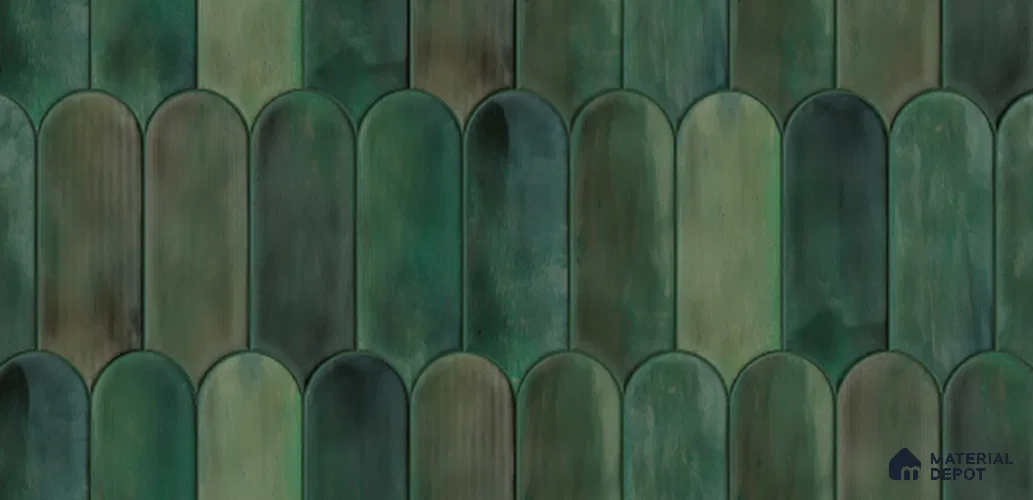 Faux Subway Wall Tile TL 10763 Emerald Dark 2 ft x 1 ft Glossy Finish Ceramic Tile - 9 mm | Please Expect a Slight Variation of Pattern