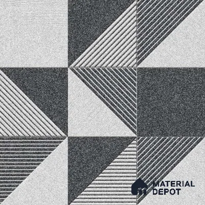 Patterned Floor Tile TL 10835 B Stone Facade 20 inc x 20 inc Matte Finish Vitrified Heavy Duty Parking Tile - 12 mm  | Pattern Alignment May Vary | 2-3 mm Spacer is Mandatory