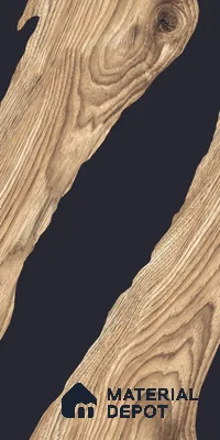 Wood Wall & Floor Tile TL 05150 Mokuzai Hazelwood 4 ft x 2 ft Vitrified Endless High Gloss Finish - 9 mm (Random 2) | Suitable for Living Room, Bedroom & Bathroom