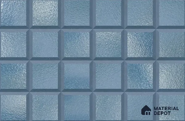 TL 01812 C Dark Caded Blue 18 x 12 inch Glossy Finish Ceramic Wall Tile - 7 mm