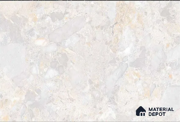 TL 01776 A Light Snowflake White 18 x 12 inch Glossy Finish Ceramic Wall Tile - 7 mm