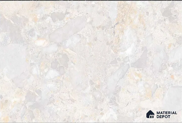 TL 01776 A Light Snowflake White 18 x 12 inch Glossy Finish Ceramic Wall Tile - 7 mm