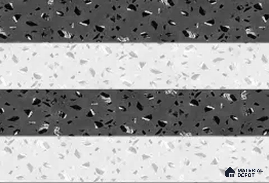 TL 01805 B Highlighter 1 Terrazzo Mix White 18 x 12 inch Glossy Finish Ceramic Wall Tile - 7 mm