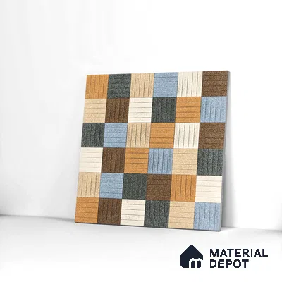 Parking Tile Liner Mix 12 x 12 inch Anti Skid Matte Finish Vitrified Floor Tile - 8 mm | TL 01818 | Suitable for Parking, Courtyard, Balcony | Please Expect a Slight Variation of Pattern