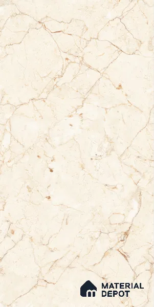 Marble Wall & Floor Tile TL 05138 Marblis Desert Pearl 4 ft x 2 ft Vitrified Endless Glossy Finish - 9 mm (Random 3) | Suitable for Living Room, Bedroom & Bathroom