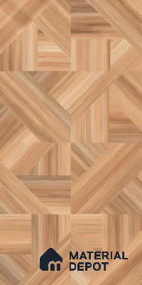 Wooden Wall & Floor Tile TL 05166 Mokuzai Tawny Grain 4 ft x 2 ft Vitrified Laminate Matte Finish - 9 mm  | Suitable for Living Room, Bedroom & Bathroom