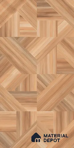 Wooden Wall & Floor Tile TL 05166 Mokuzai Tawny Grain 4 ft x 2 ft Vitrified Laminate Matte Finish - 9 mm  | Suitable for Living Room, Bedroom & Bathroom